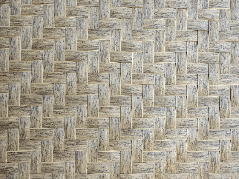 Suspended bamboo mat