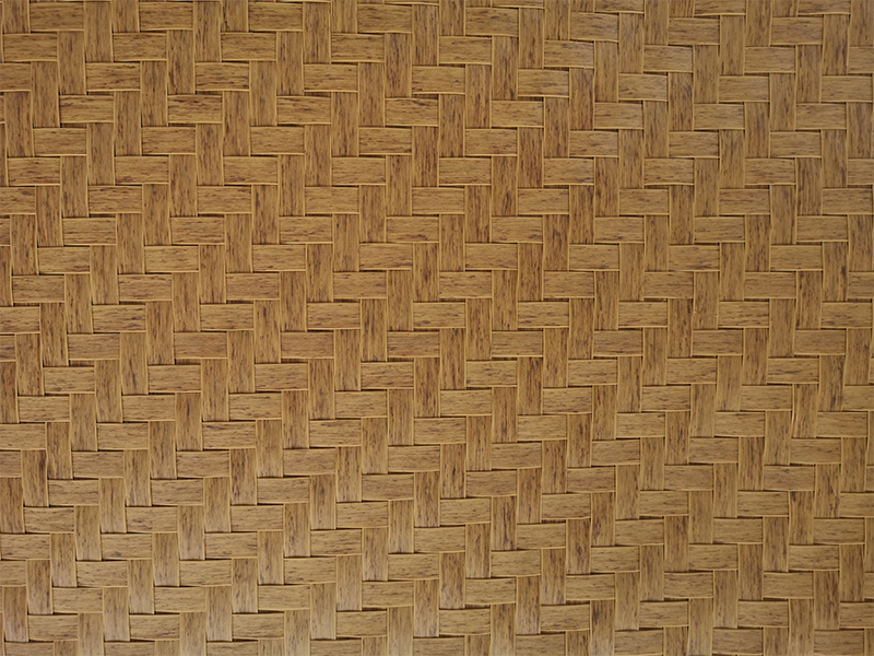 Suspended bamboo mat